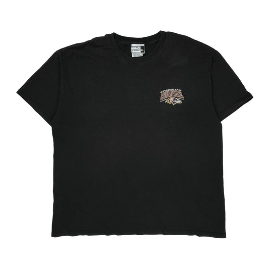 Super Bowl Xxxv Champions Puma Nfl T-Shirt - XL Black Cotton