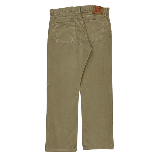 Levis Cord Trousers - 35″ Waist Beige Cotton