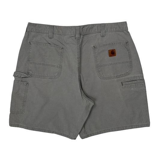 Vintage Carhartt Carpenter Shorts - 35W 9L Grey Cotton