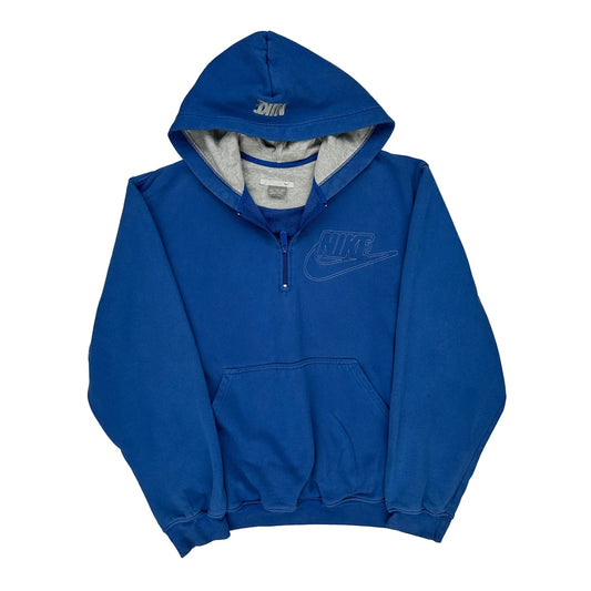 Nike Hoodie - 2XL Blue Cotton