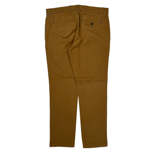 Vintage Tommy Hilfiger Slim Fit Chinos - 33W 28L Brown Cotton