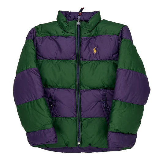 Age 6 Ralph Lauren Reversible Puffer - XS Green Down And Feather