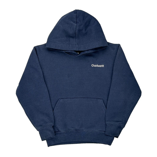 Age 4/5 Carhartt Hoodie - XS Blue Cotton Blend