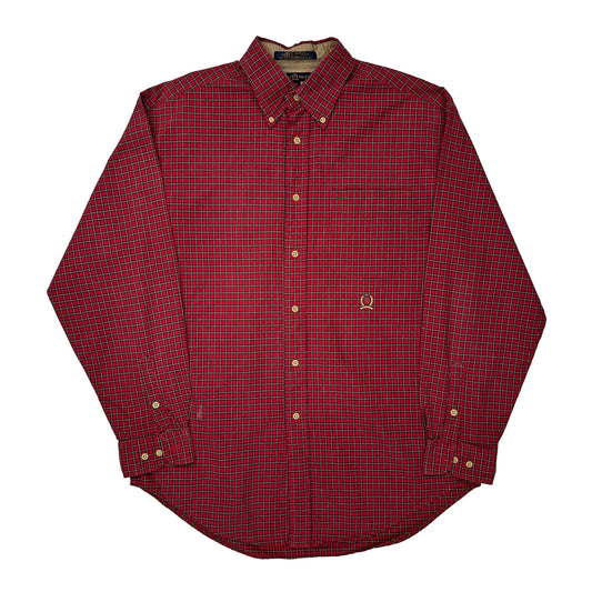 Tommy Hilfiger Checked Shirt - Medium Red Cotton
