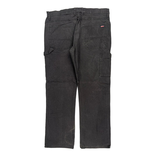 Dickies Carpenter Trousers - 36W 31L Black Cotton