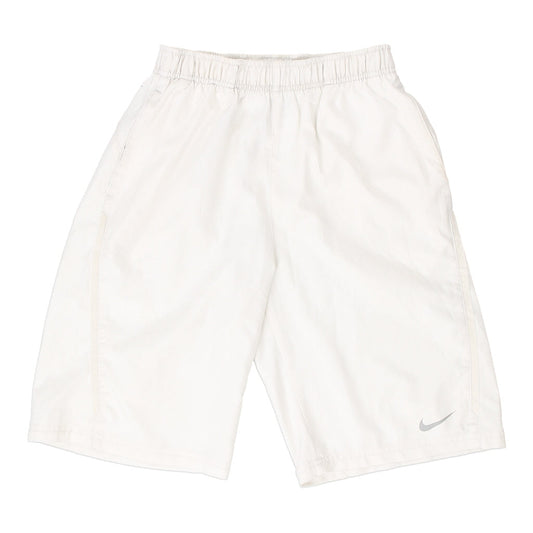 Vintage Dri Fit Nike Sport Shorts - Large White Polyester
