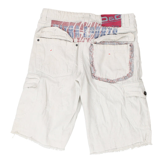 Vintage Dolce & Gabbana Cargo Shorts - 32W 14L White Cotton