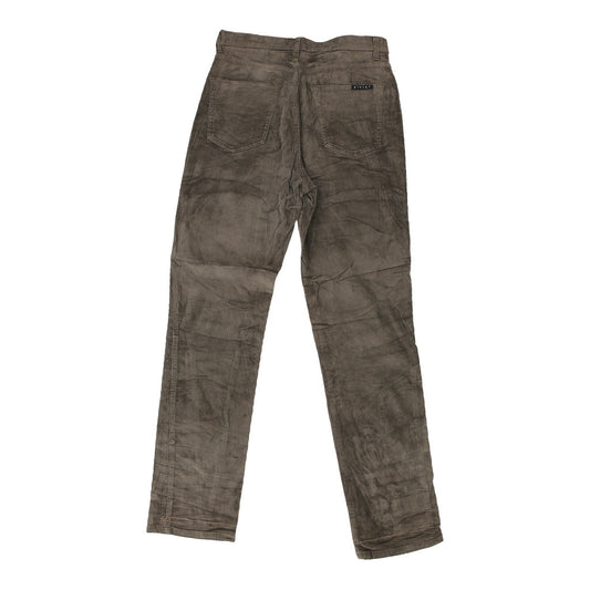 Vintage Sisley Cord Trousers - 29W UK 10 Khaki Cotton