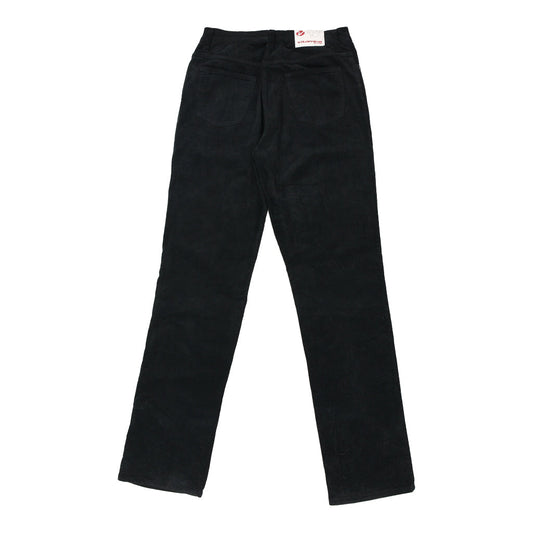 Vintage Vitamina Cord Trousers - 27W UK 8 Black Cotton