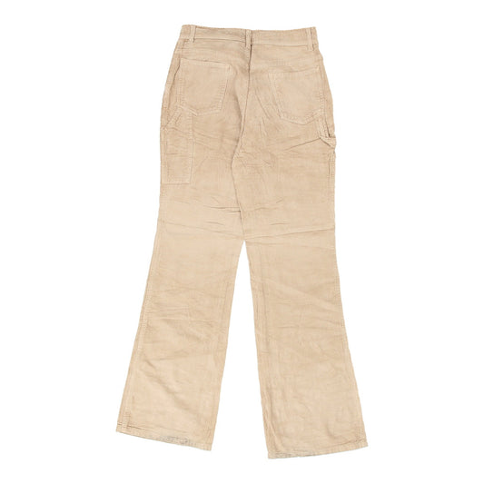 Vintage Sisley Cord Trousers - 28W UK 8 Beige Cotton