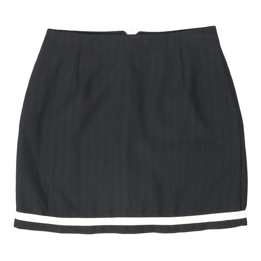 Vintage Unbranded Mini Skirt - 27W UK 8 Black Cotton