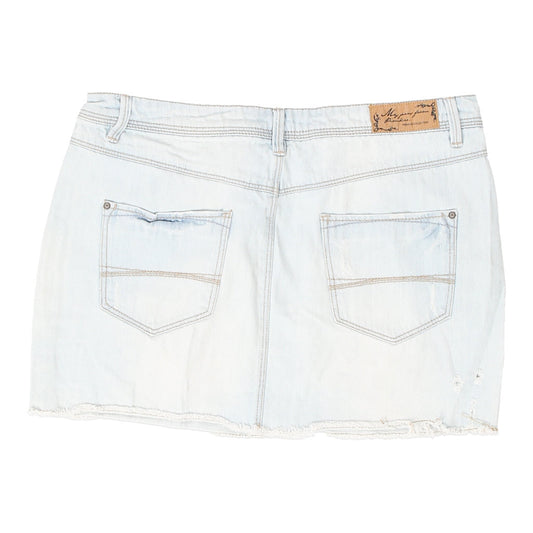Vintage Denim Life Mini Denim Skirt - 31W UK 12 Blue Cotton