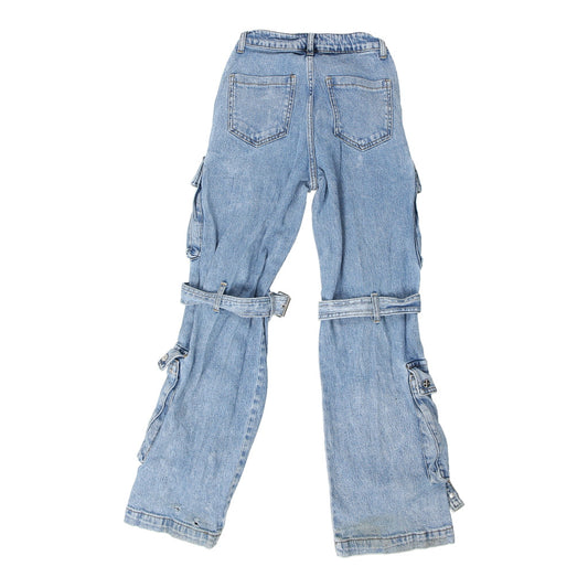 Vintage Unbranded Cargo Jeans - 25W UK 6 Blue Cotton
