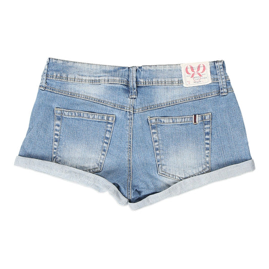 Vintage Mango Denim Shorts - 27W UK 4 Blue Cotton