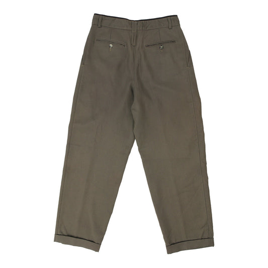 Vintage No Strike Chinos - 30W UK 12 Khaki Cotton