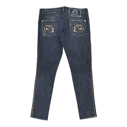 Vintage Denny Rose Skinny Jeans - 30W UK 8 Blue Cotton