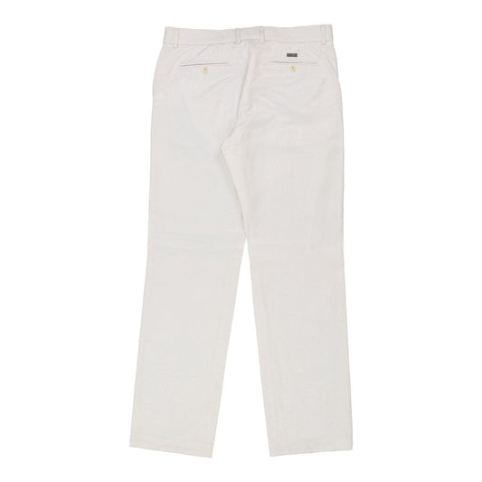 Vintage white Just Cavalli Trousers - womens 35" waist