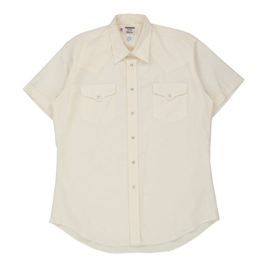 Vintage cream 70's Ruddock Shirts Short Sleeve Shirt - mens xx-large
