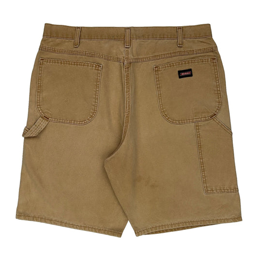 Dickies Carpenter Shorts - 36W 9L Brown Cotton