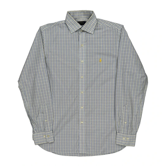 Polo By Ralph Lauren Checked Shirt - Medium Yellow Cotton