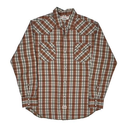 Levis Checked Shirt - Large Brown Cotton