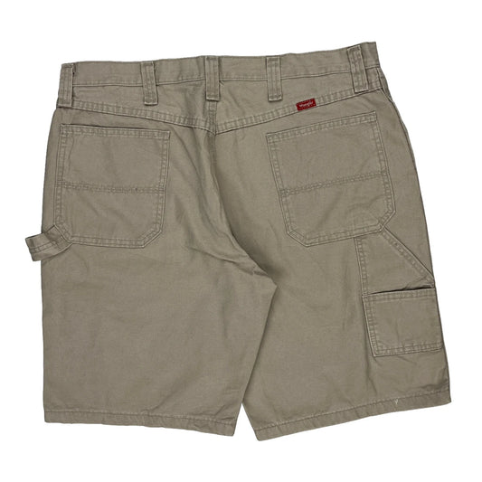 Wrangler Carpenter Shorts - 36W 10L Khaki Cotton