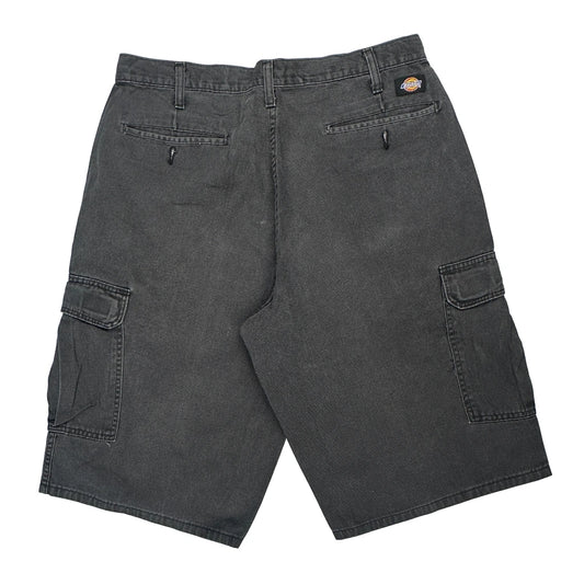 Dickies Cargo Shorts - 36W 11L Grey Cotton