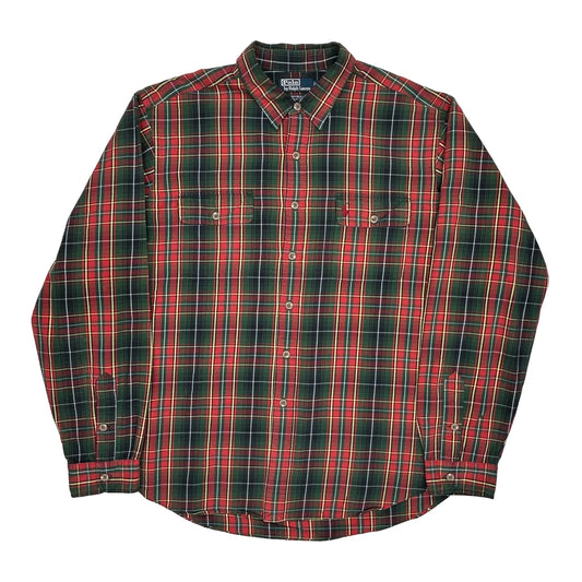 Polo By Ralph Lauren Checked Flannel Shirt - 2XL Multicoloured Cotton