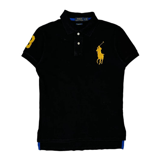 Polo By Ralph Lauren Polo Shirt - Medium Black Cotton