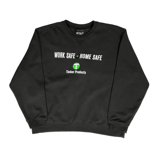Work Safe - Home Safe Carhartt Sweatshirt - 2XL Black Cotton