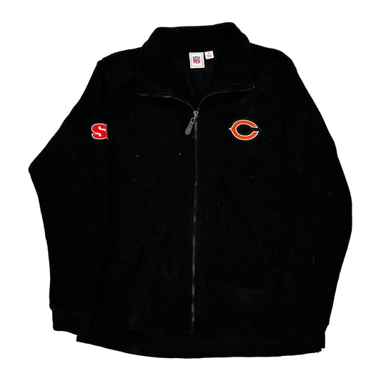 Chicago Bears Nfl Football Fleece Jacket - XL Black Polyester