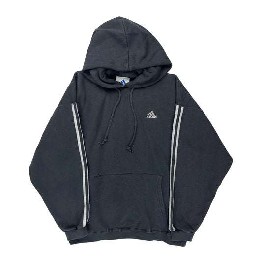 Adidas Hoodie - Medium Grey Cotton Blend