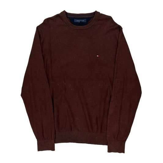 Tommy Hilfiger Jumper - Large Brown Cotton