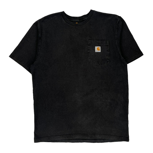 Carhartt T-Shirt - Medium Black Cotton