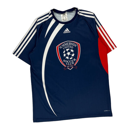 Summerside United Soccer Club Adidas Football Shirt - Medium Blue Polyester