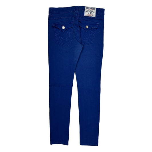 True Religion Slim Fit Jeans - 34W 31L Blue Cotton