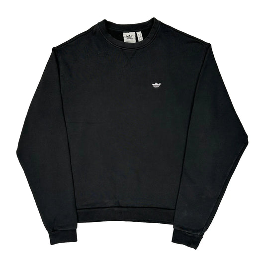 Adidas Sweatshirt - Medium Black Cotton Blend