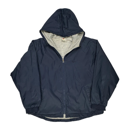 Nike Jacket - Large Navy Polyester
