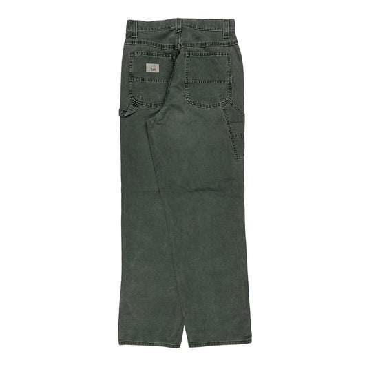 Lee Carpenter Trousers - 28W 33L Green Cotton