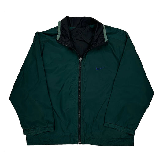 Nike Spellout Windbreaker - Medium Green Polyester