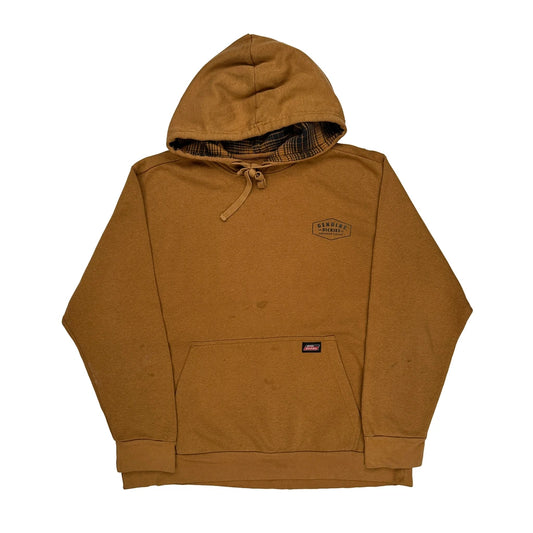 Dickies Hoodie - Large Brown Cotton Blend