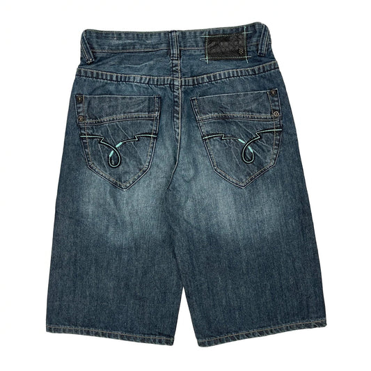 Ecko Unltd Denim Shorts - 32W 30L Blue Cotton
