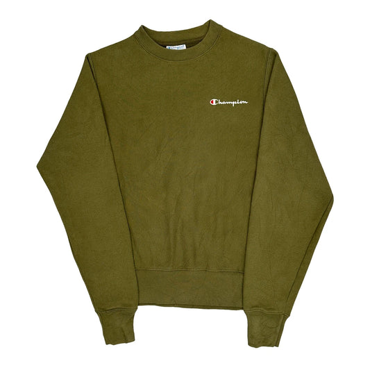 Reverse Weave Champion Sweatshirt - XS Green Cotton