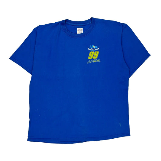 Carl Edwards Chase Authentics Nascar T-Shirt - XL Blue Cotton