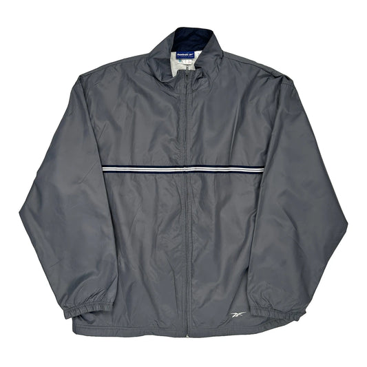 Reebok Jacket - Large Grey Nylon