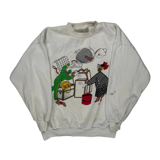 Unbranded Graphic Sweatshirt - Medium Multicoloured Cotton