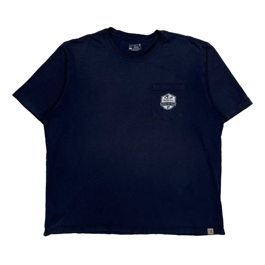 Support The Trades Carhartt T-Shirt - 2XL Navy Cotton