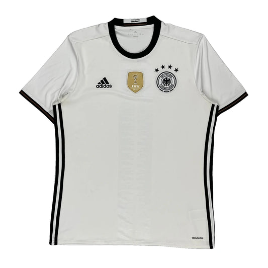 Germany National Team Adidas Graphic Football Shirt - Large White Polyester