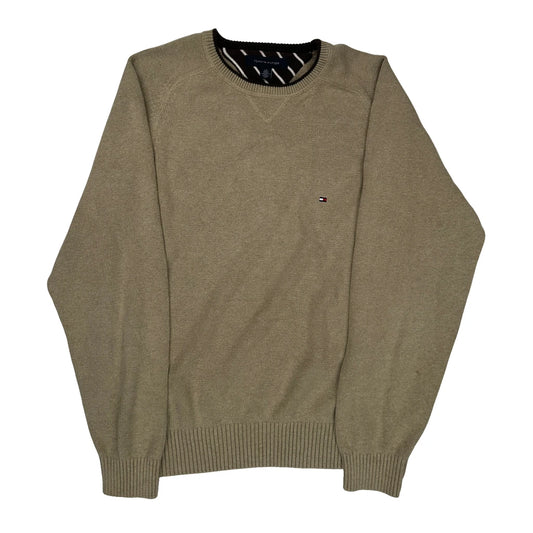 Tommy Hilfiger Jumper - Large Beige Cotton
