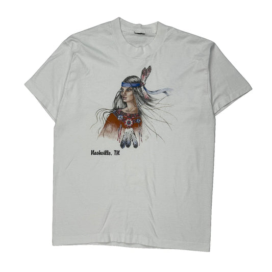 Unbranded Graphic T-Shirt - Large White Cotton